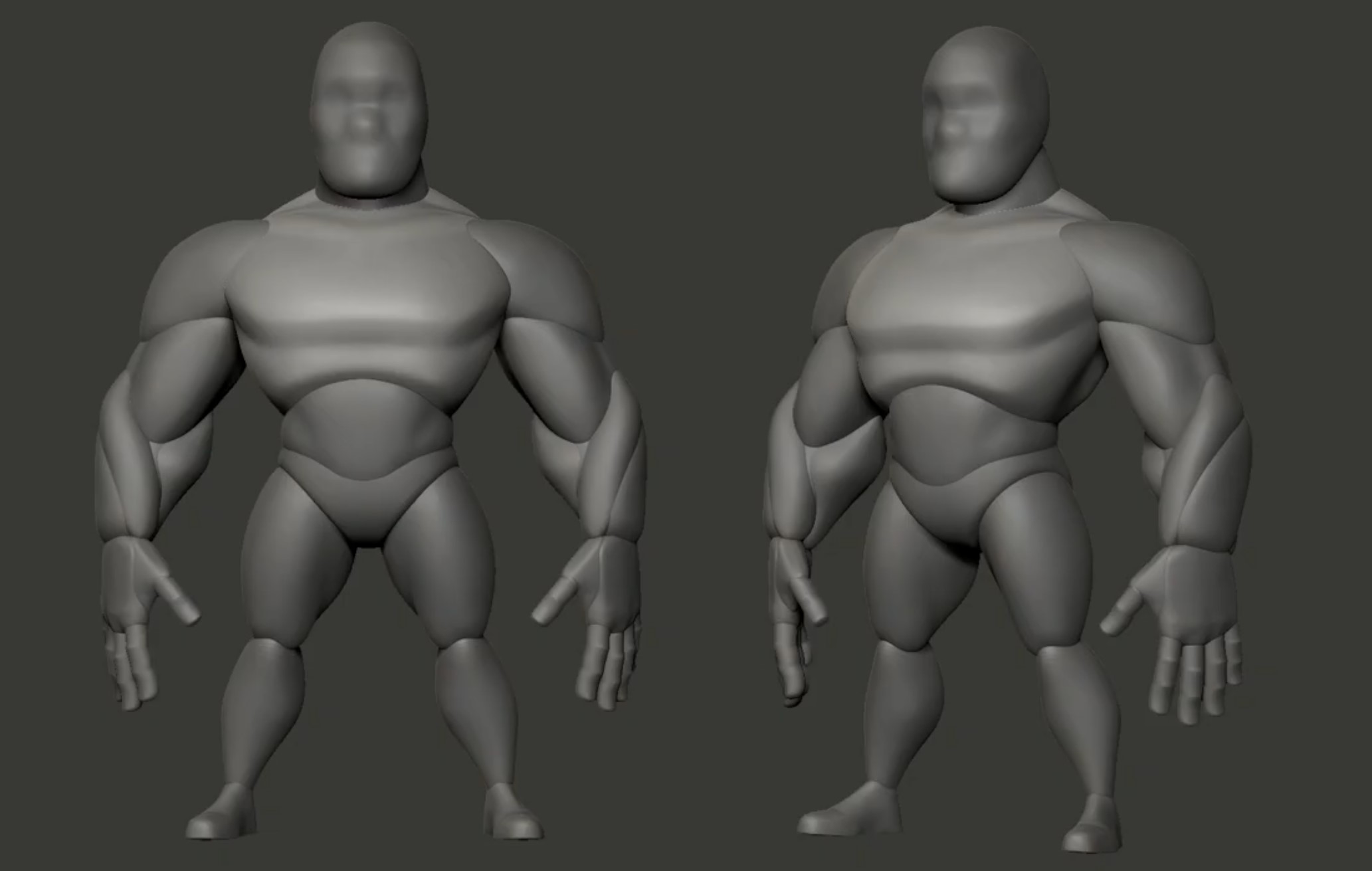 3D Character Development Stages 1